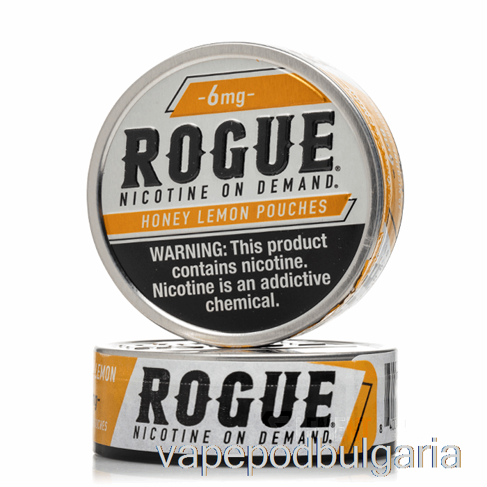 Vape 10000 Дръпки Rogue Nicotine Pouches - Honey Lemon 6mg (5-pack)